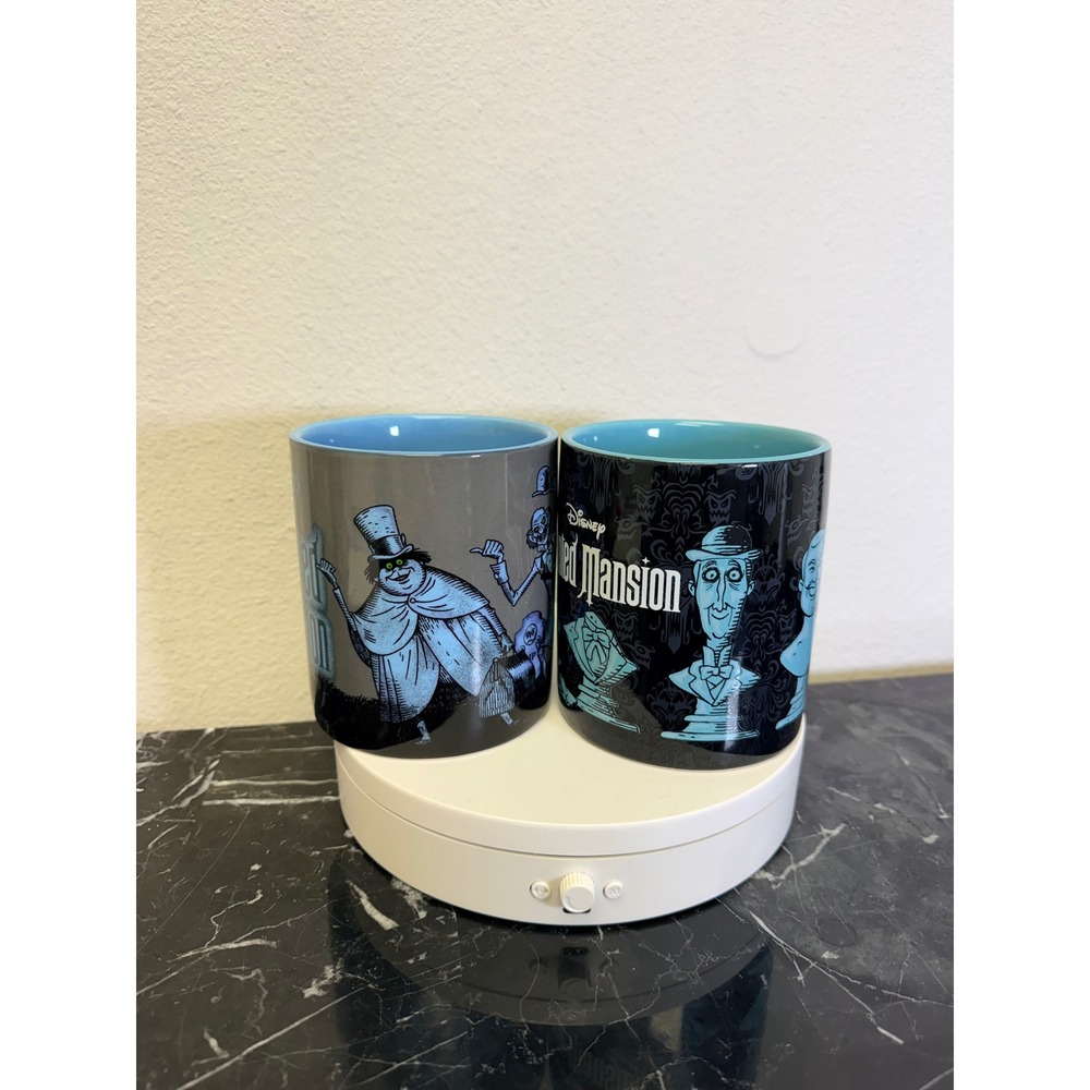 Disney The Haunted Mansion Mug Set Hitchhiking Ghosts Singing Busts 2 Pack